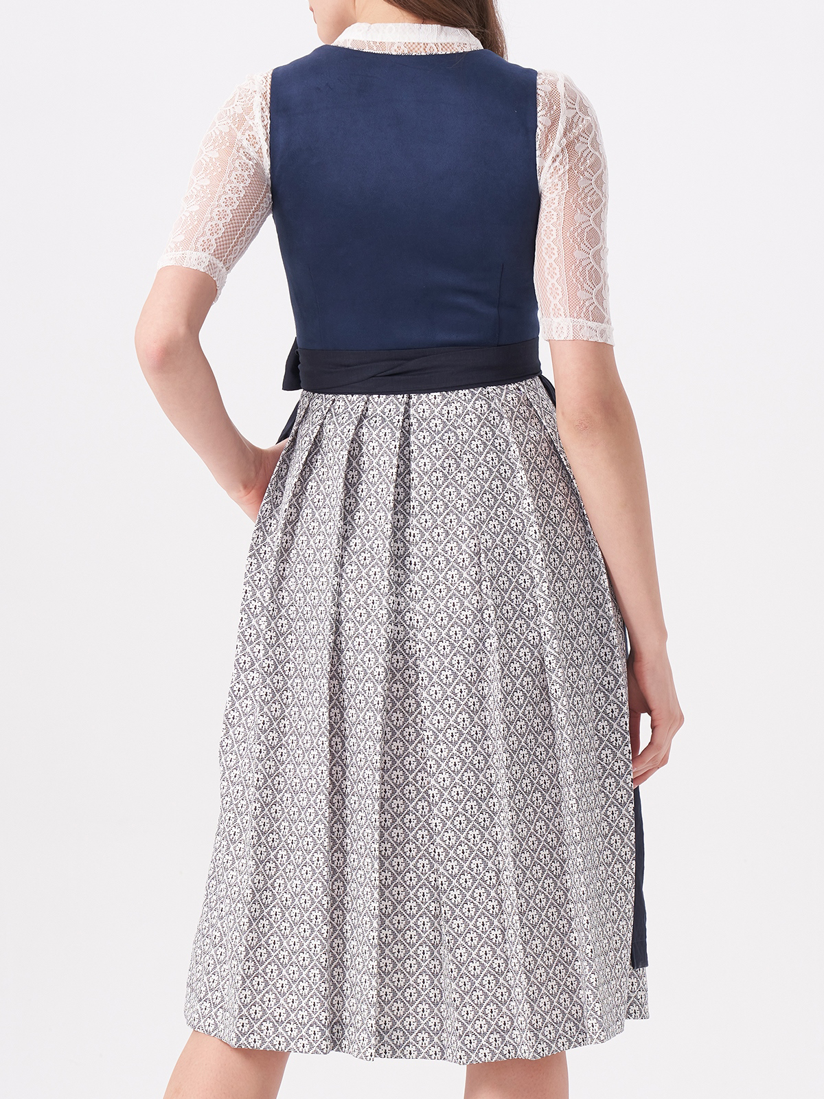 Dirndl Bluse in Blau