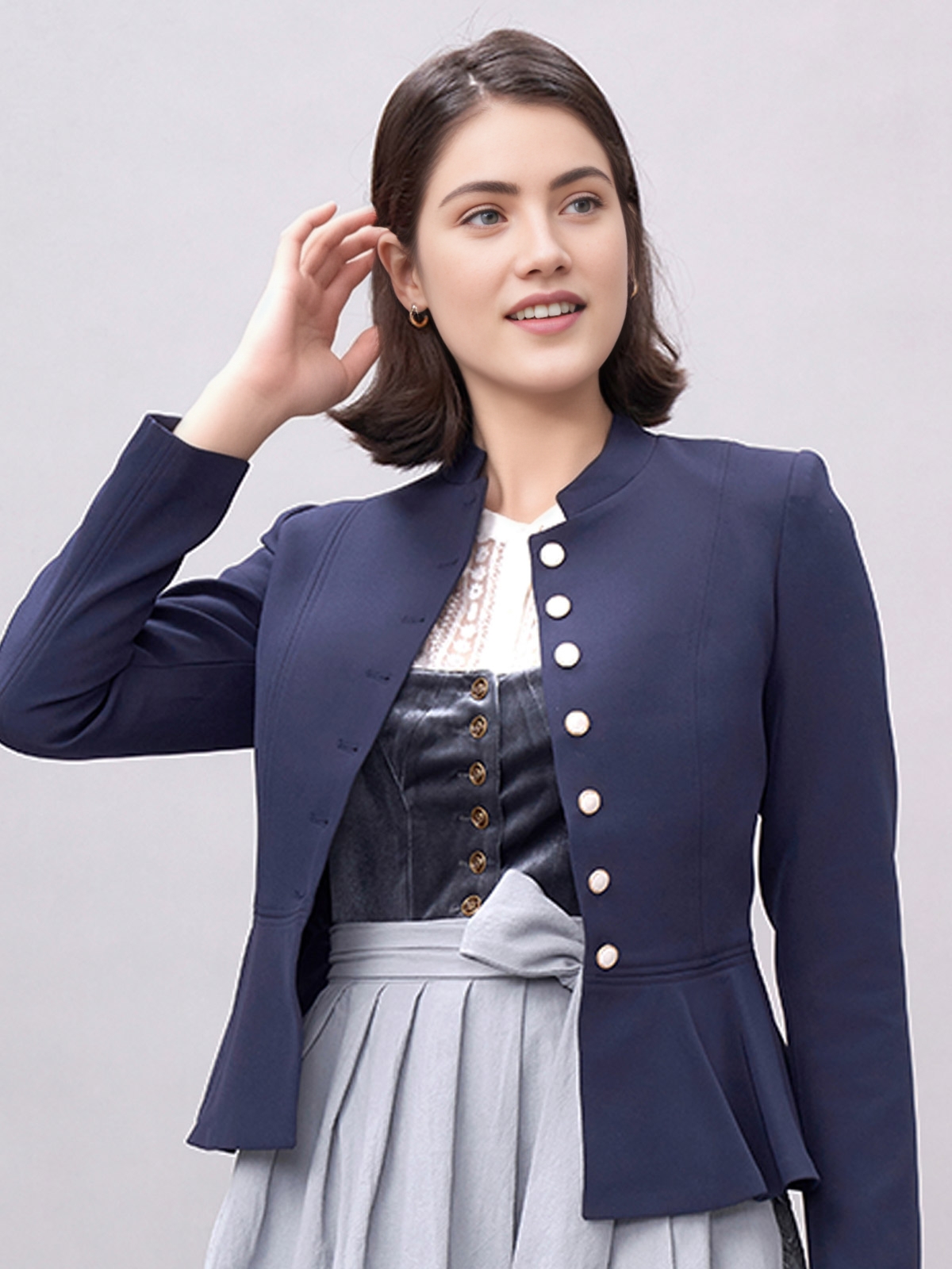 Elegantes Herren Hemd in Marineblau