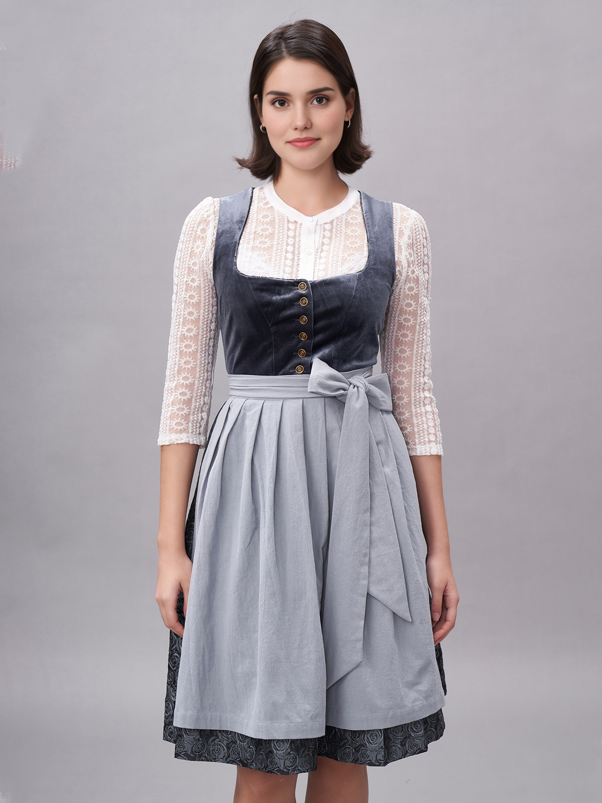 Modernes Dirndl in Blau