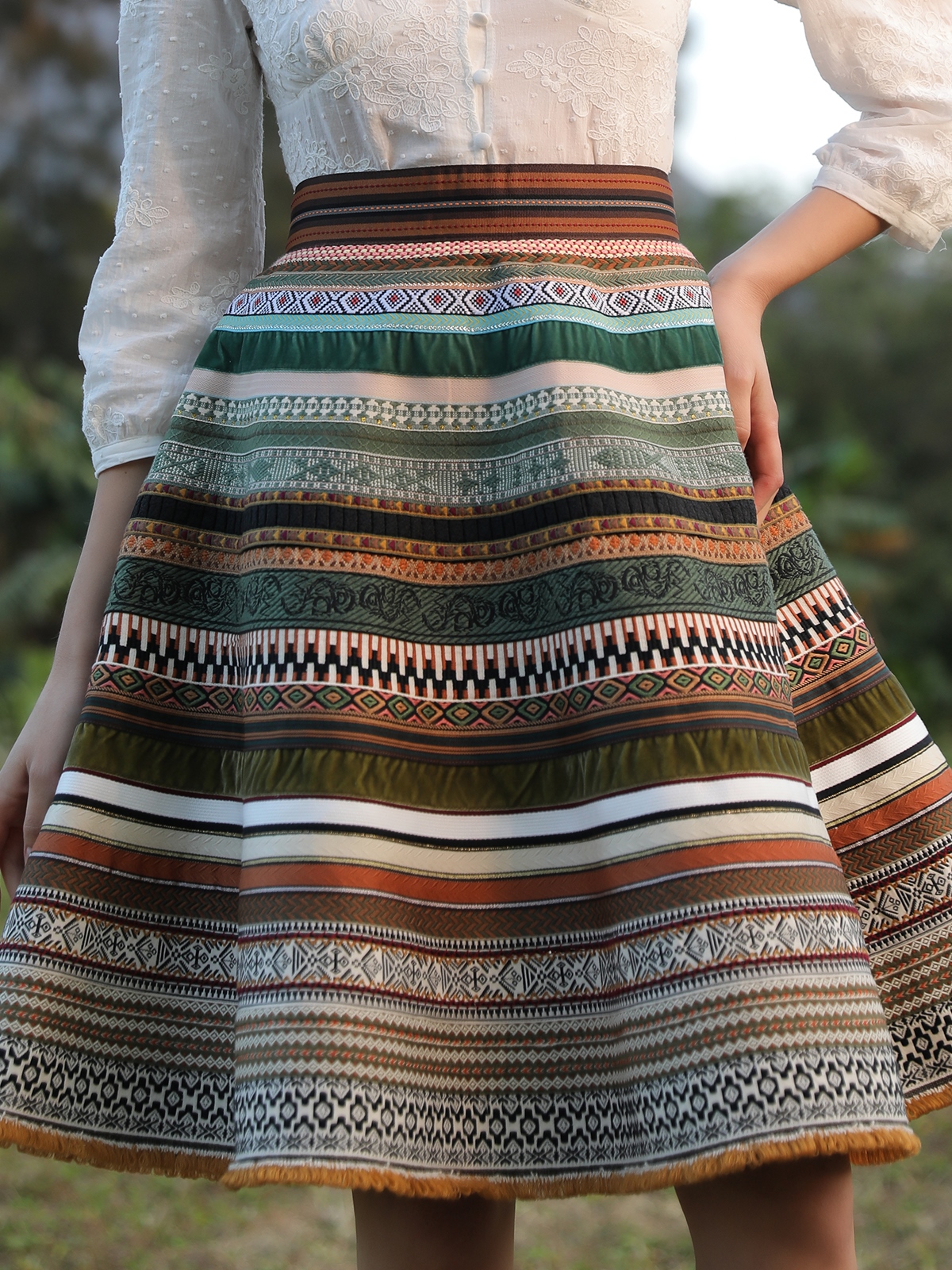 Dirndl-Kombination in Grün