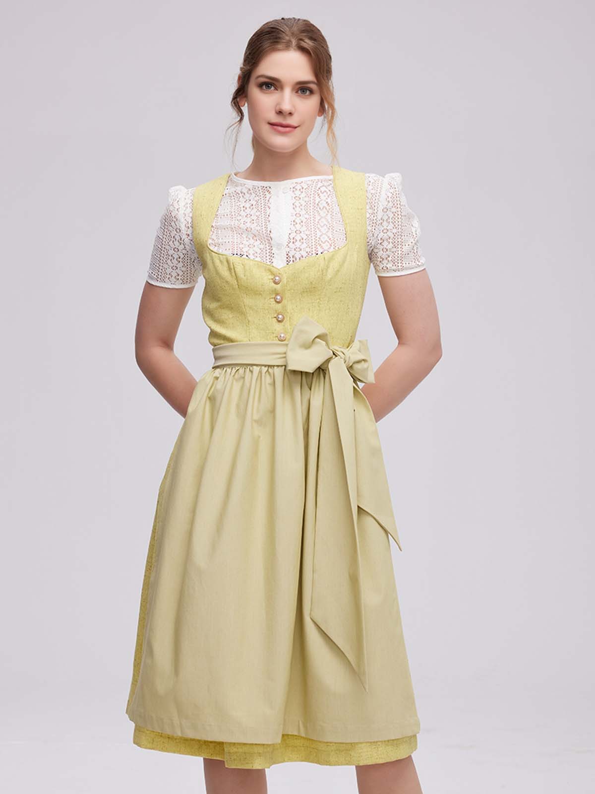 Modernes Dirndl in Gelb – Inspirierendes Design für den Alltag