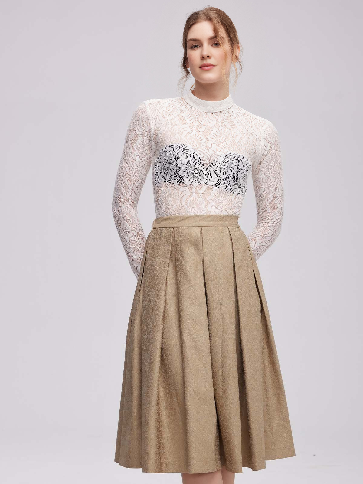 Dirndl Langarm in Grün