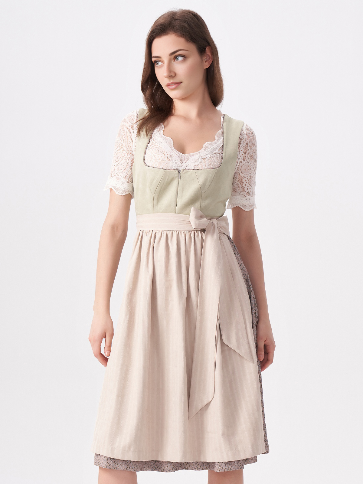 Modernes Dirndl in Grün