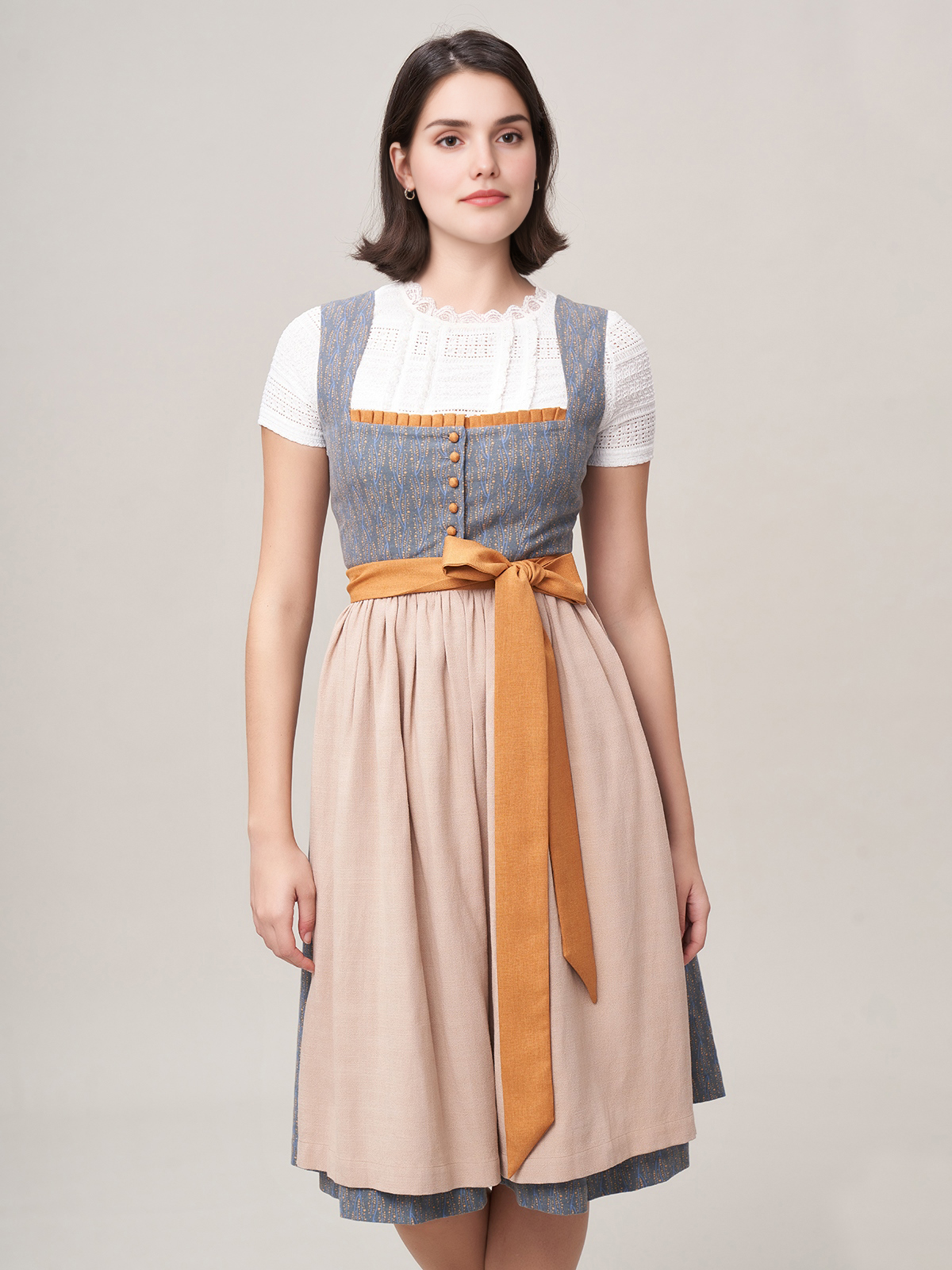 Dirndl Blau Samt